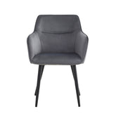 City Dining Chair - Grey Velvet